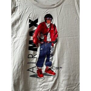 Nike Air Max Anime Graphic T-Shirt Men’s 3XL Gray Just Do It Tee Flaw